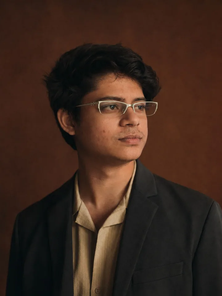 Sagnick Dutta, studio portrait